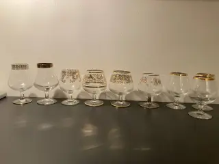 Cognac- /likørglas - Flere forskellige