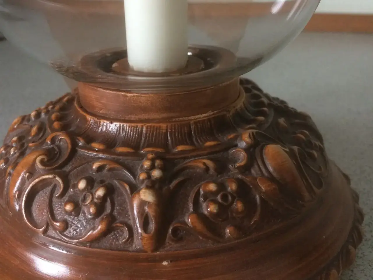 Billede 3 - Lysestage i glas