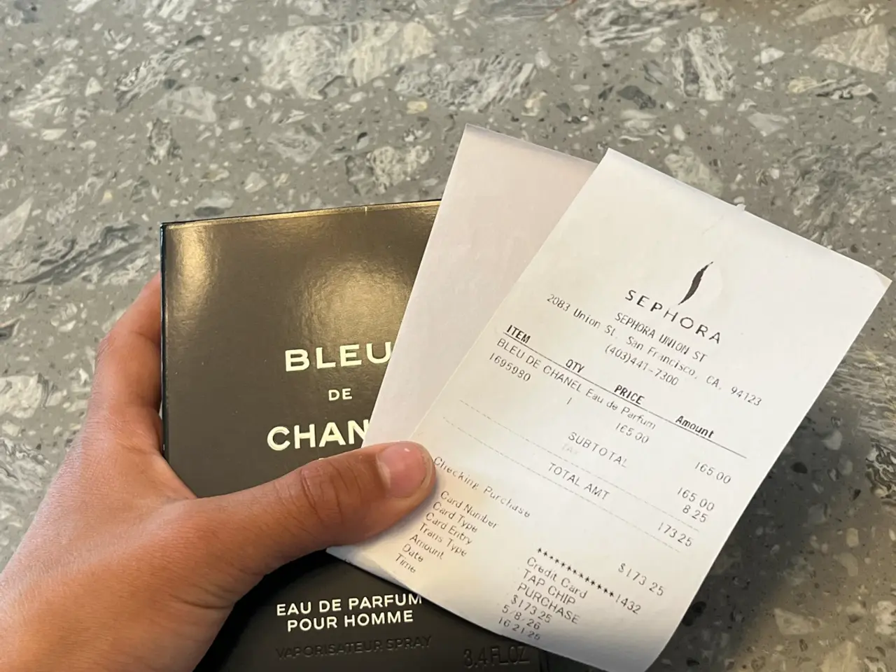 Billede 1 - Bleu de Chanel Eau de Parfum 100 ml – Ny + kvitter