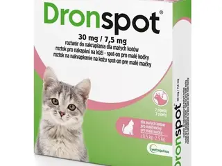 Ormekurdråber Vetoquinol Dronspot til kat 0,5-2,5 kg - 2 pipetter