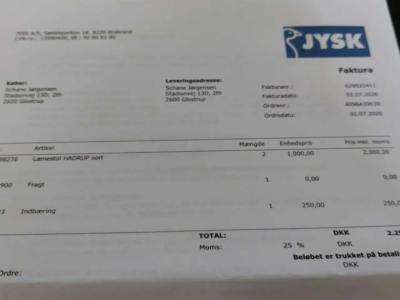 Billede 1 - Længestol hadrup fra jysk