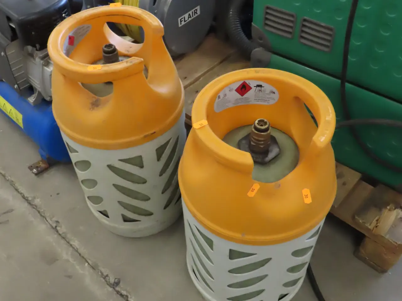 Billede 1 - 2 stk. Gasflasker