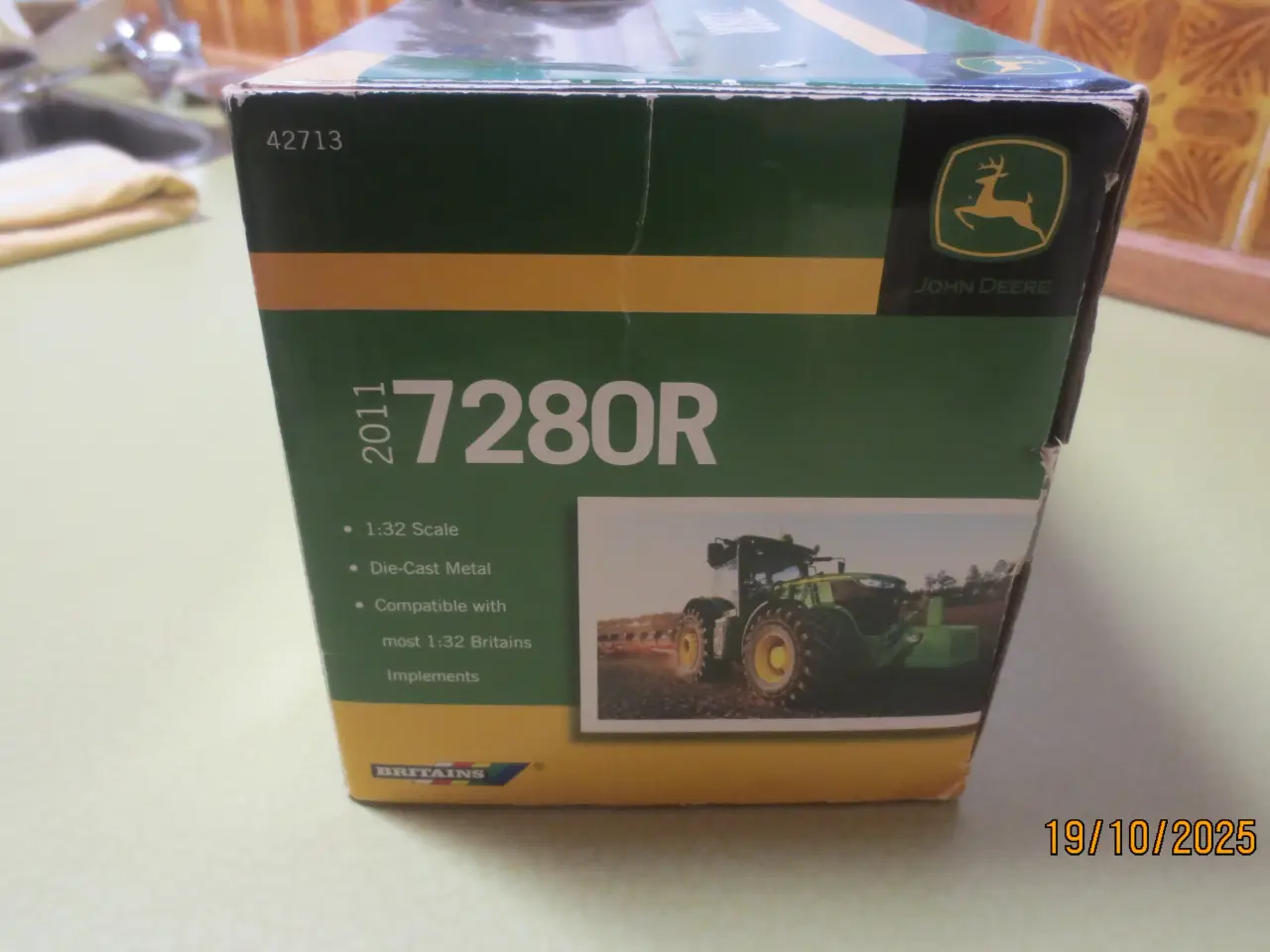 Billede 3 - 1 stk Modeltraktor John Deere 7280 og Case IH CX