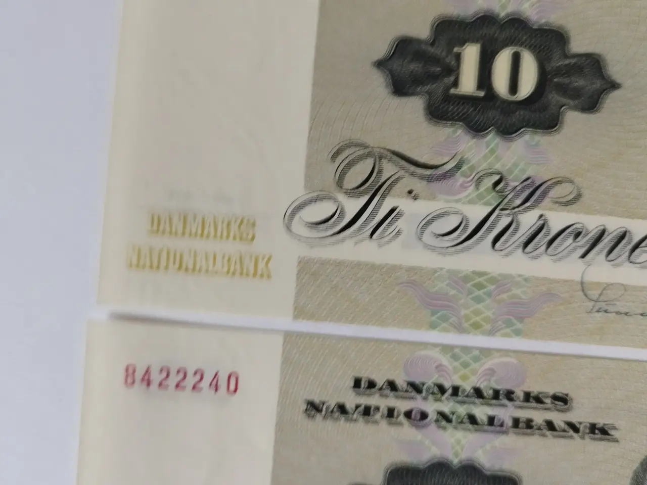 Billede 5 - 10 Kroner 1975. Bankfriske. Nr. Rækkefølge