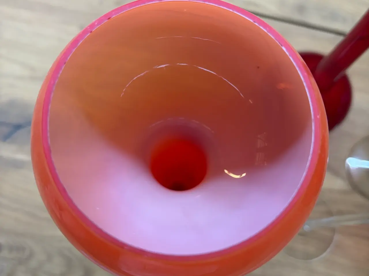 Billede 4 - Rødt vintage glas – 4 smukke dekorationsstykker