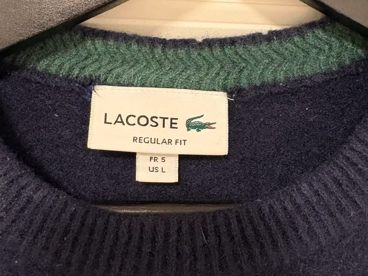 Billede 2 - Blå Lacoste strik sweatshirt