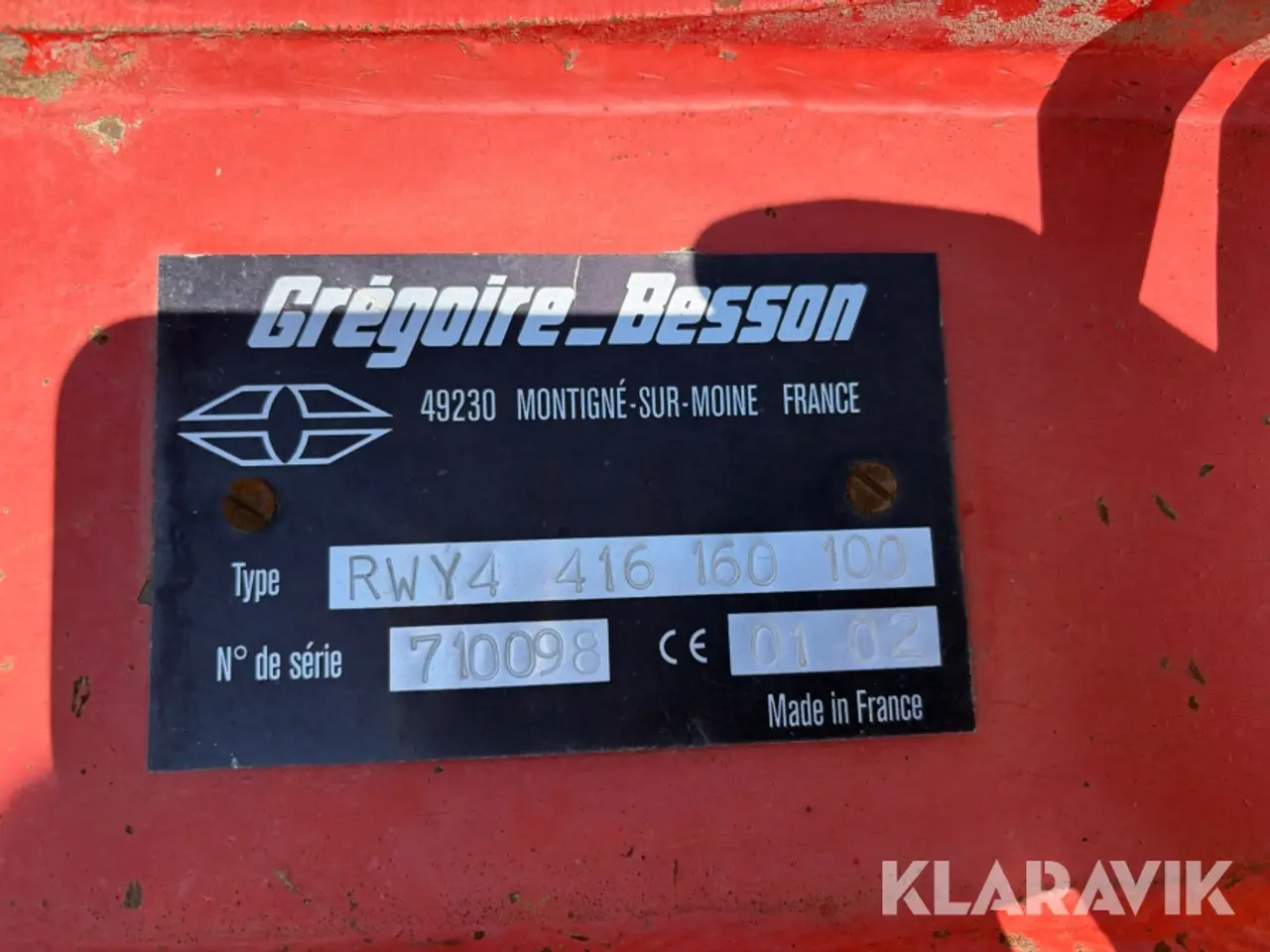 Billede 5 - Vendeplov Gregoire-Besson 4 furet