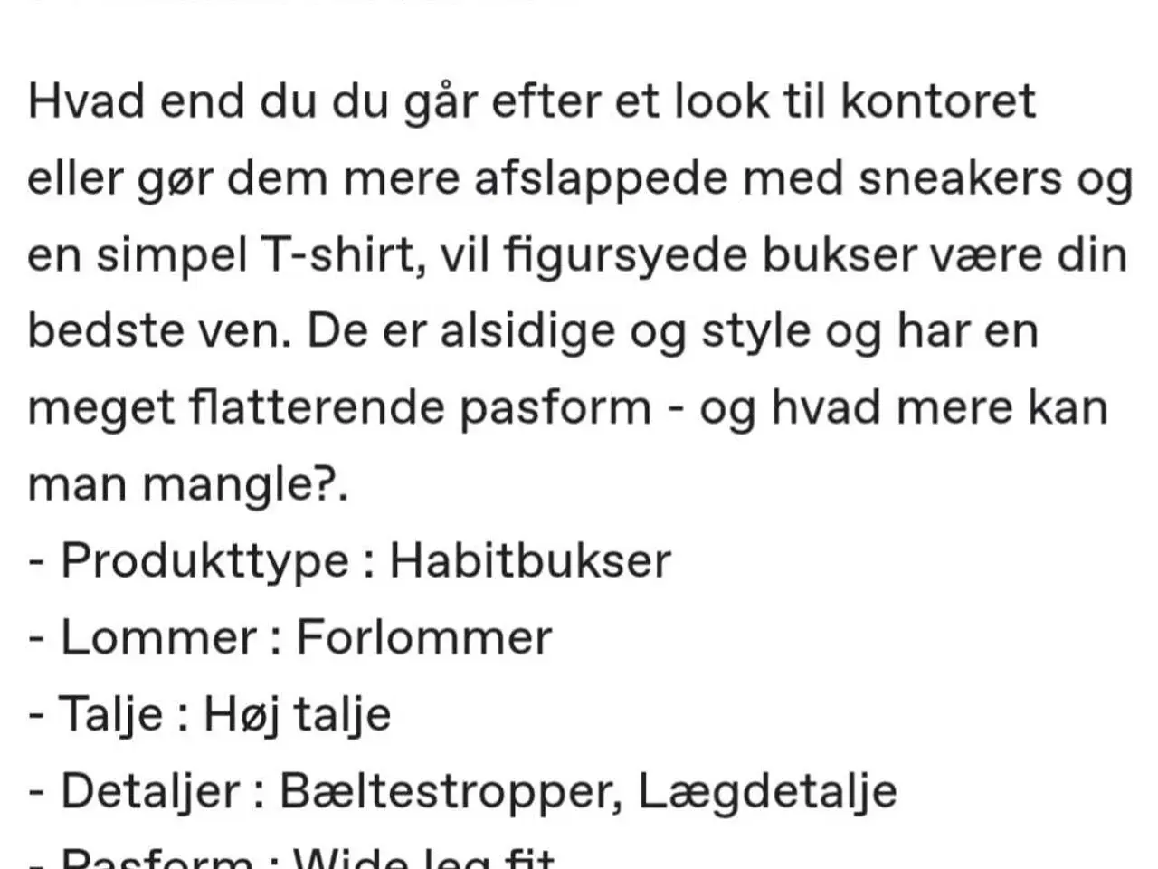 Billede 9 - Vero Moda habitbukser med brede ben 😊