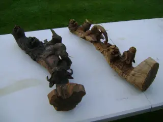 Retro Træfigurer Fra Botswana 