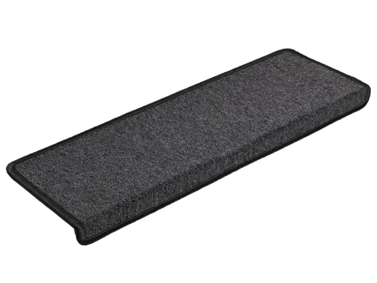 Billede 3 - Trappemåtter 15 stk. 65×21×4 cm - antracit, rektangulær kant