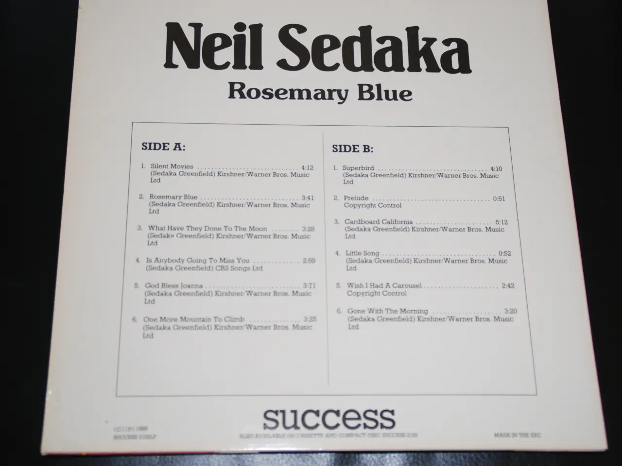 Billede 2 - Lp - Neil Seaka