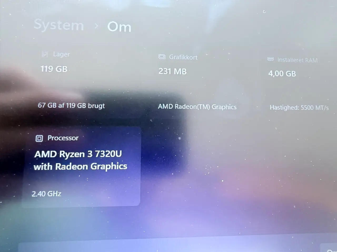 Billede 6 - HP 15-fc0411no bærbar, Ryzen 3, 128GB SSD