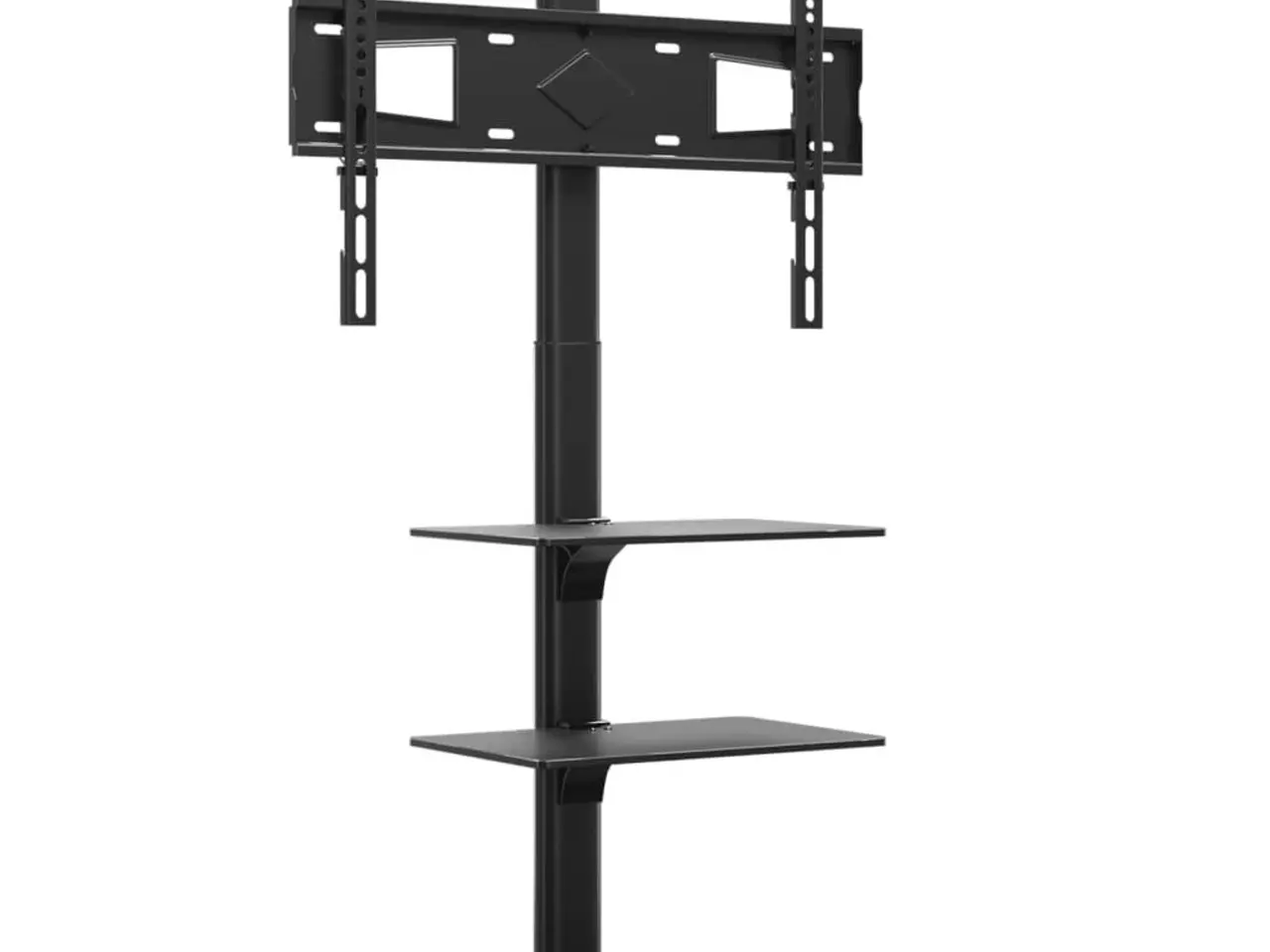 Billede 2 - Tv-stativ til hjørne med 3 hylder 32"-65" - sort