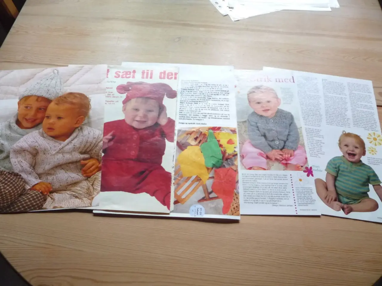 Billede 2 - 5 opskrifter på strikket babytøj