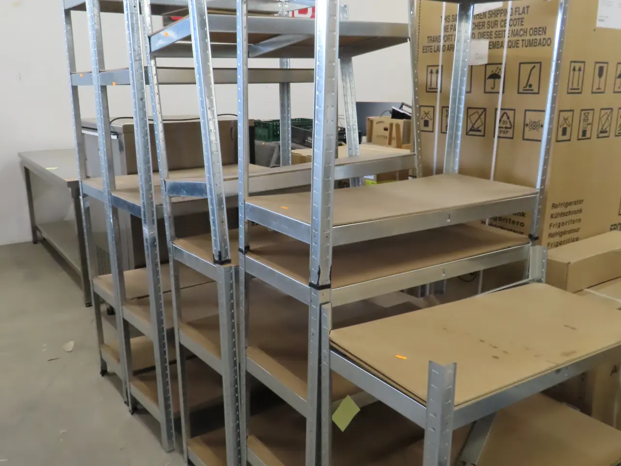 Billede 1 - 5 stk. Metal reoler