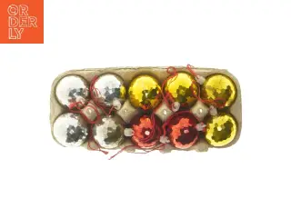 Julekugler, 10 stk (str. 10 stk 5 cm)
