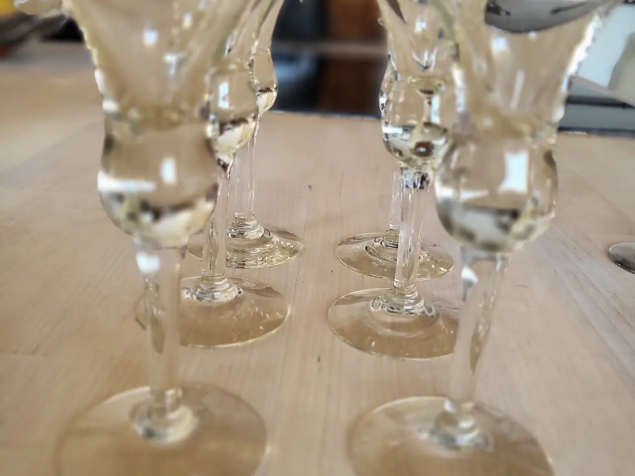 Billede 1 - 2 x 6 stk. Gamle snapseglas.