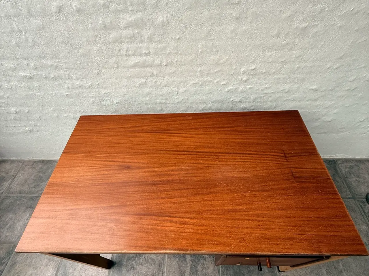 Billede 3 - Hans J. Wegner skrivebord for GETAMA – teak og eg