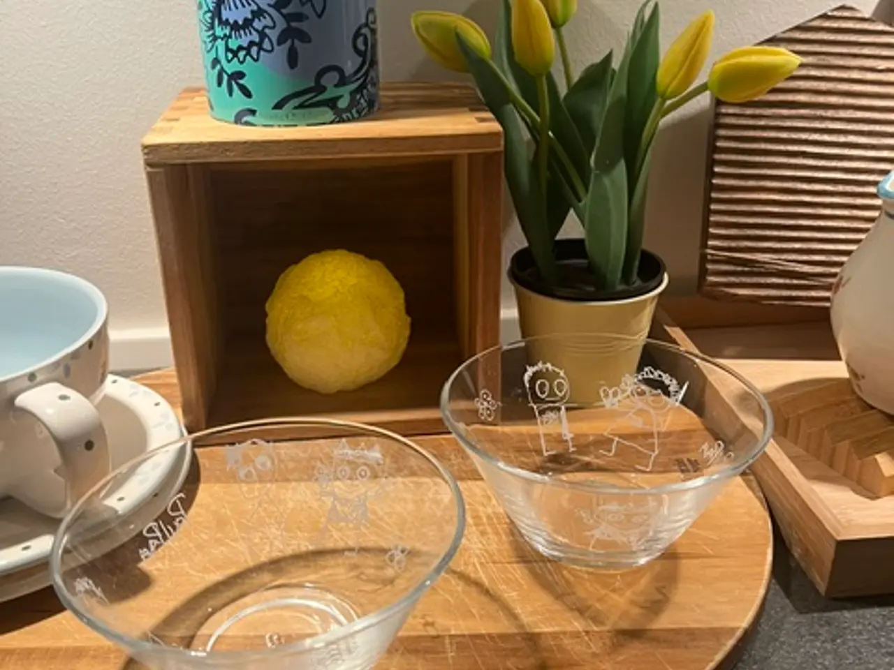 Billede 2 - Poul Pava glasskåle & Fortnum & Mason kagedåse