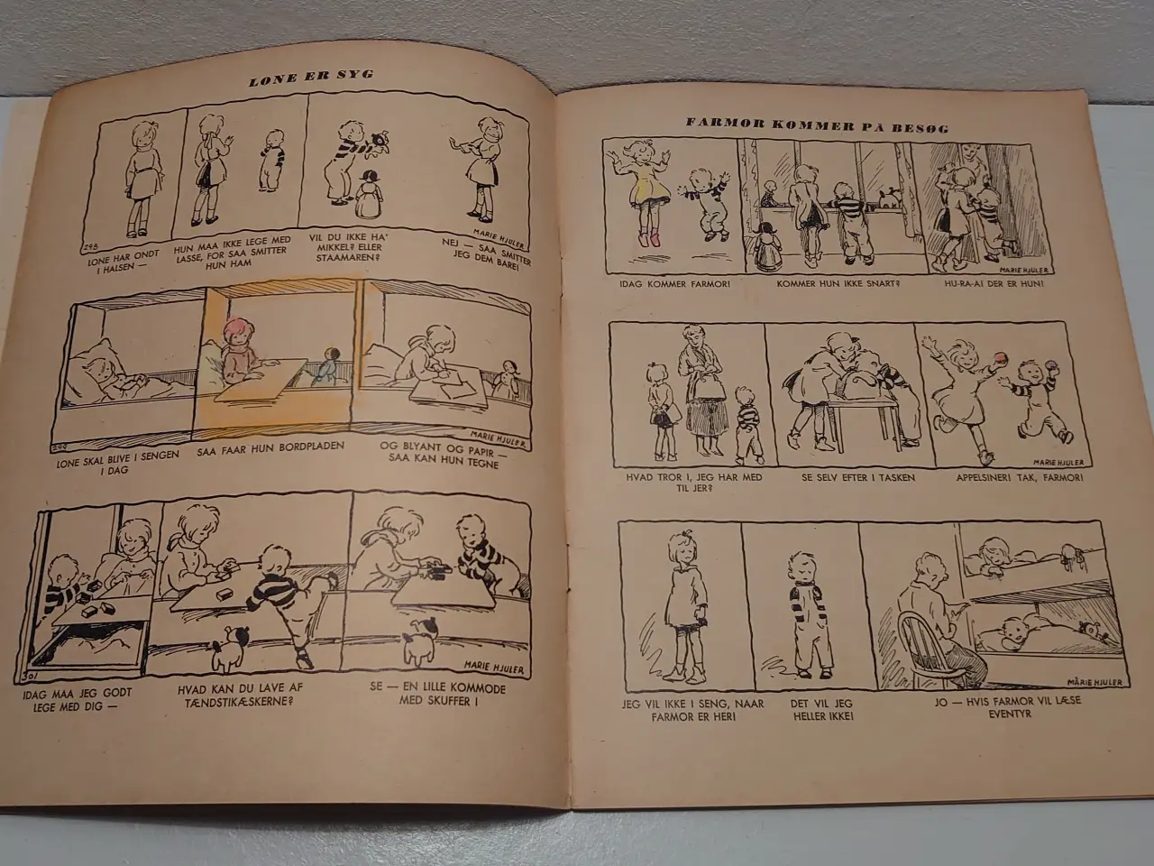 Billede 3 - Marie Hjuler:Lone og lille Lasse. 1.udg.1952.