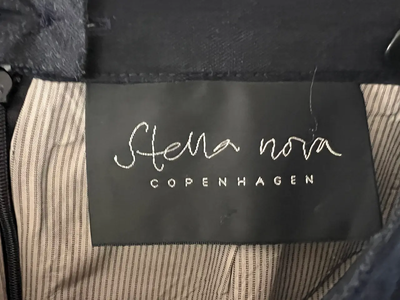Billede 6 - Marineblå Hør Nederdel fra Stella Nova Copenhagen