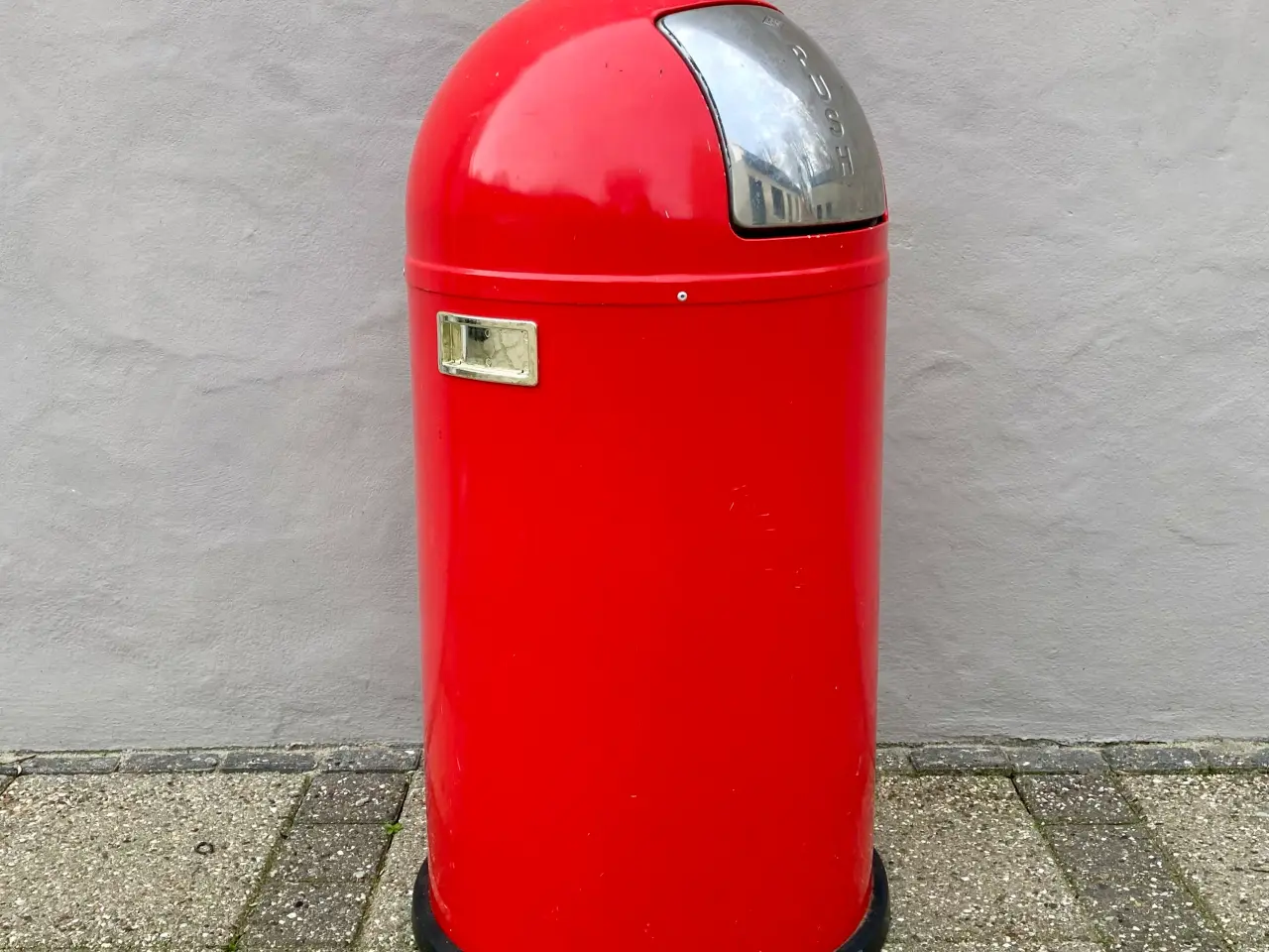 Billede 7 - Wesco Pushboy affaldsspand rød metal