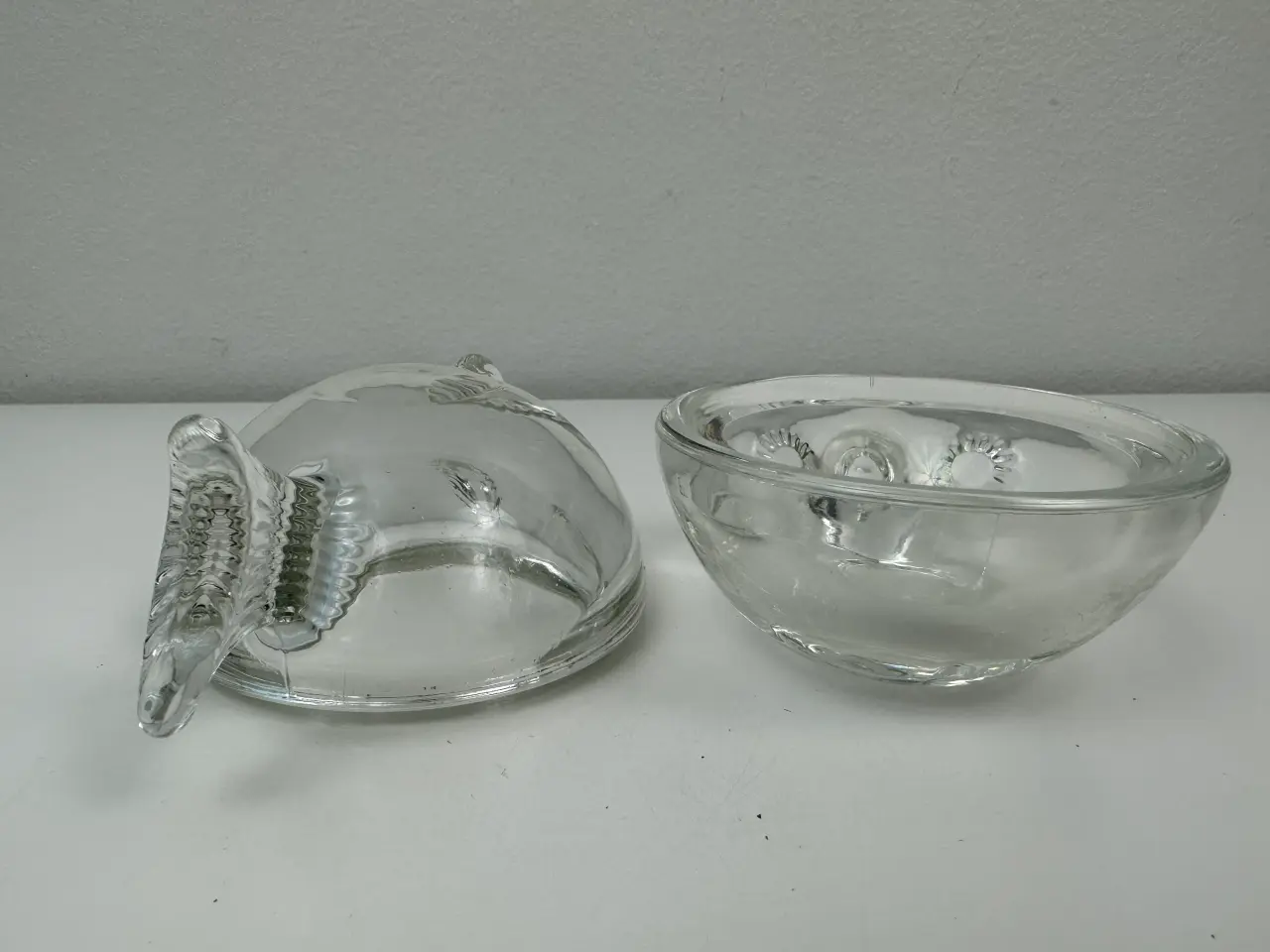 Billede 9 - Vintage glasskål/ fisk