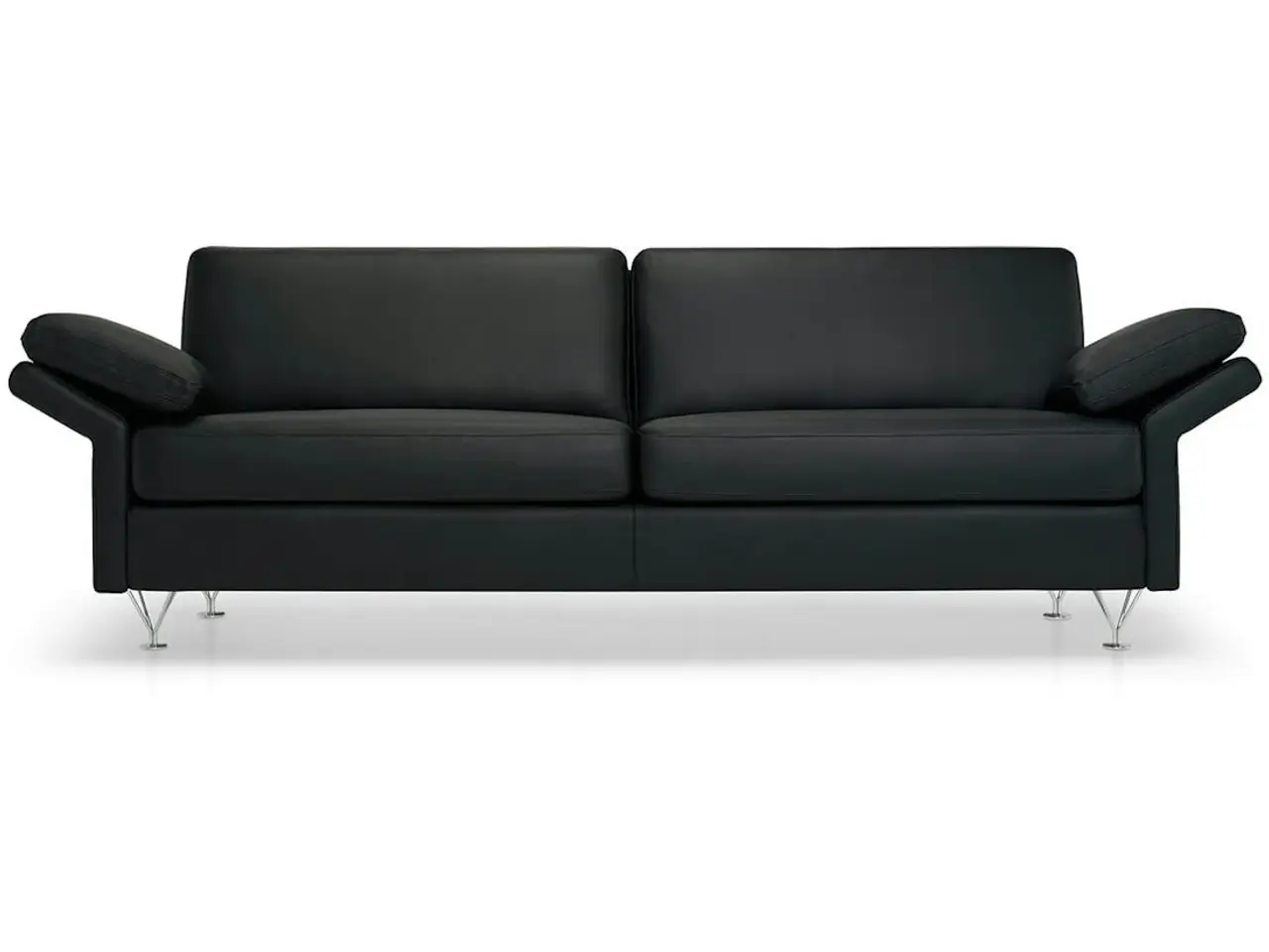 Billede 1 - Flot DUX Wind Sofa i sort læder