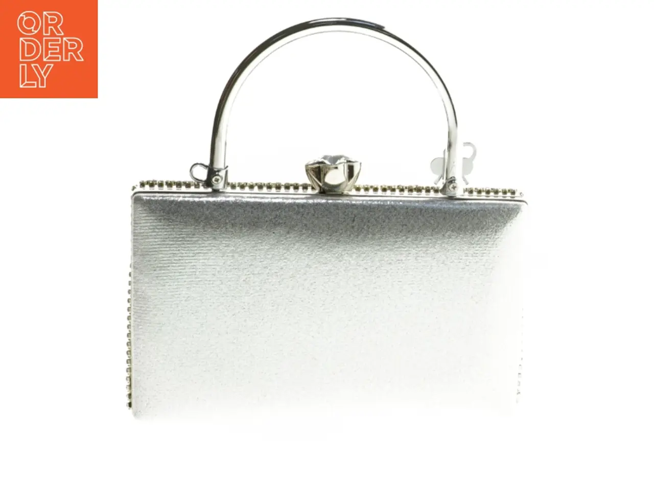 Billede 2 - Aften clutch taske med rhinsten (str. 20x14 cm)
