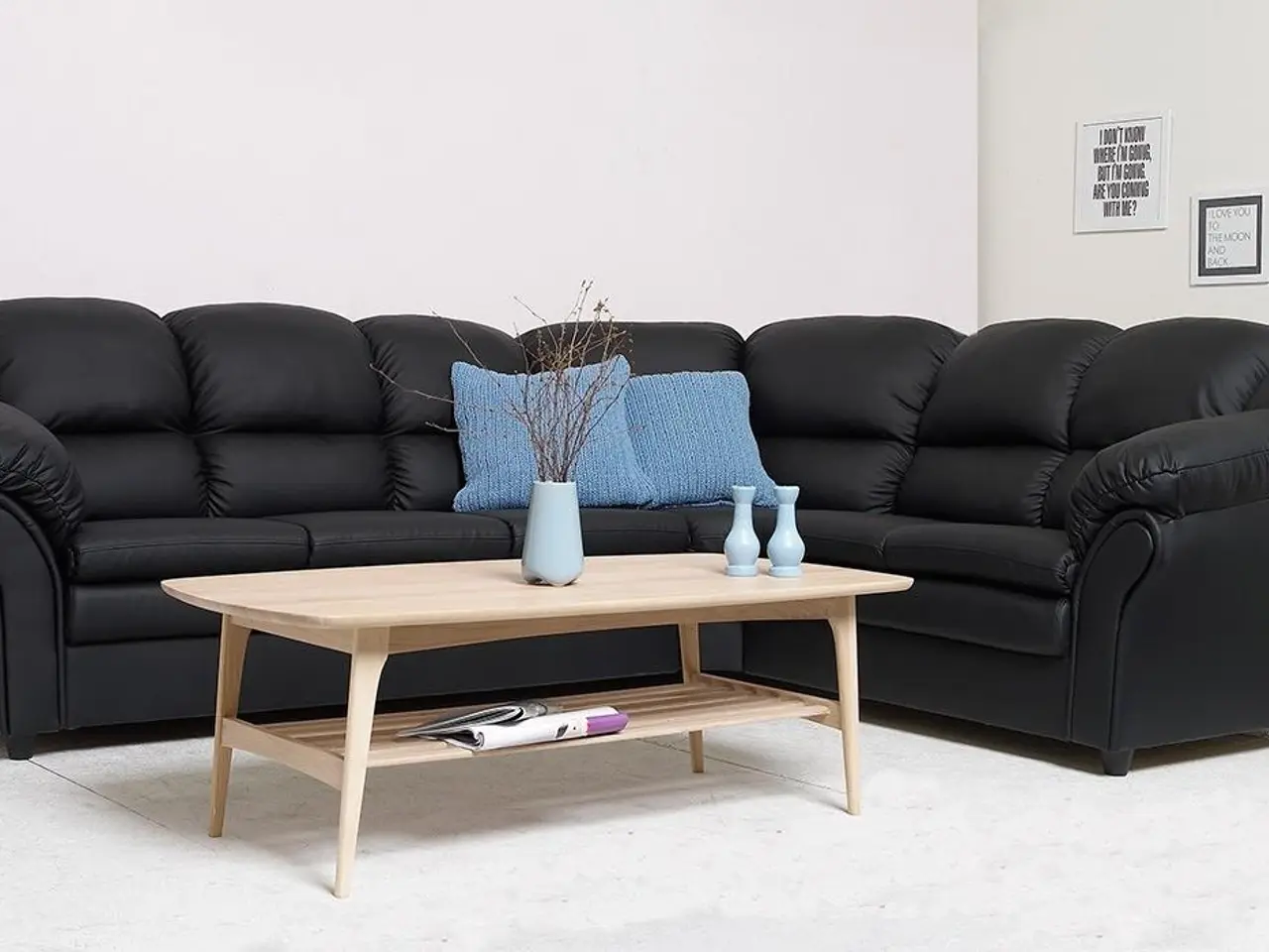 Billede 4 - Tønder vendbar hjørnesofa - høj ryg, sort Soft PU