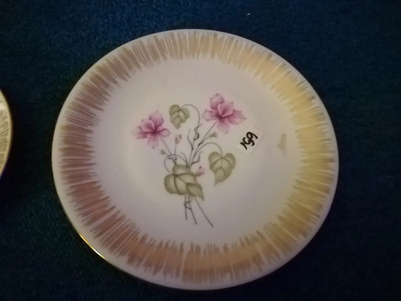 Billede 1 - Porcelæn morgenkuvert dekoreret 
