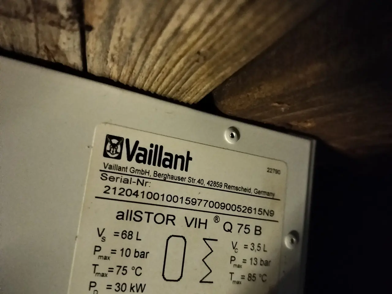 Billede 3 - Vaillant gasfyr og varmtvandsbeholder