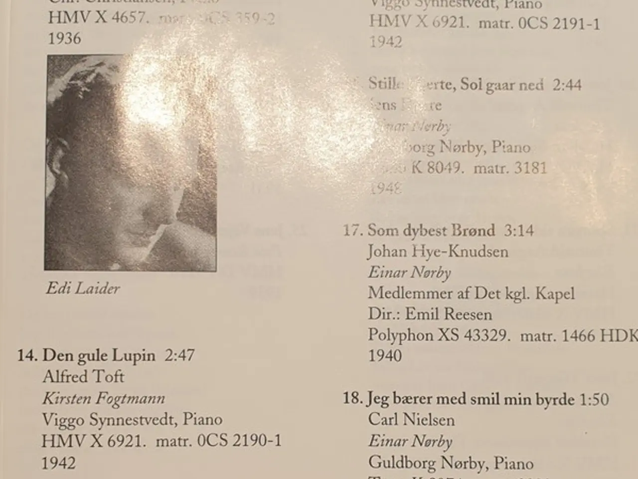 Billede 7 - Jeppe Aakjær – Jeppe Aakjær sange – CD