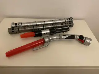 Star Wars Red Lightsaber lot FLICK OUT Ikke testet