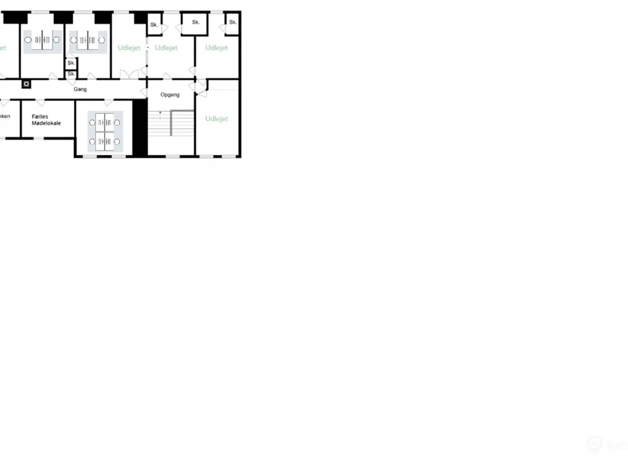 Billede 12 - Kontor til 2 personer på Esplanaden tæt på Marmorkirken.
