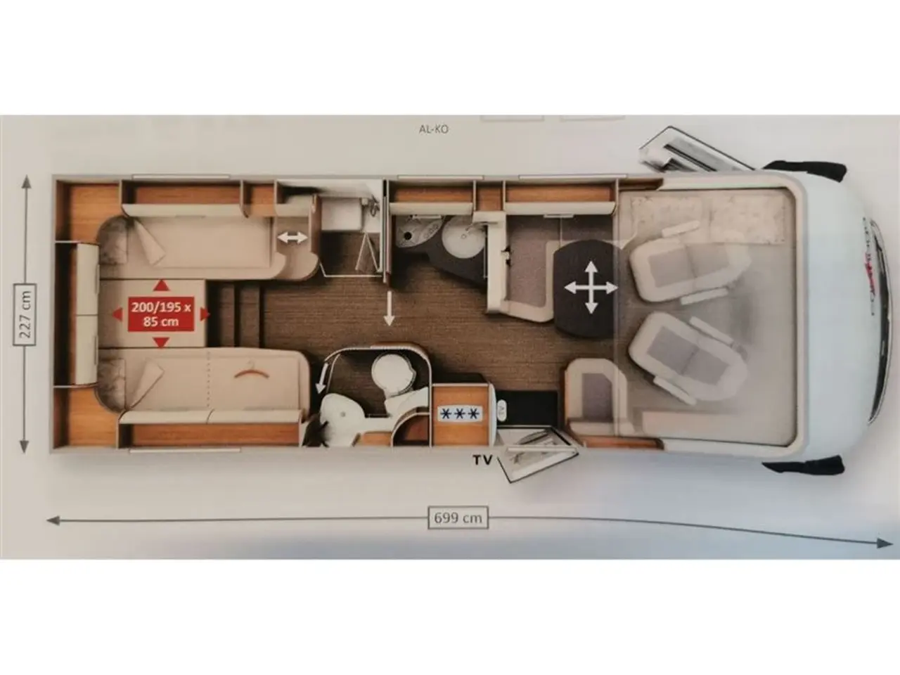 Billede 21 - 2020 - Carthago c-tourer I 144 LE Fantastisk helintegreret autocamper. 9-trins automatgear, automatisk klimanlæg i førehuse, Multimediasystem inkl. navigation og DAB+