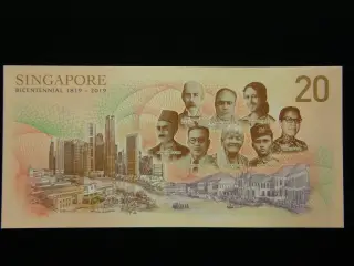 Singapore 20 Dollars 2019 Unc.