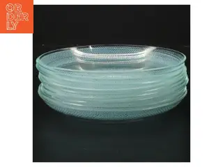 Set med 9 glas tallerkener (str. 9 stk Ø 16 cm)