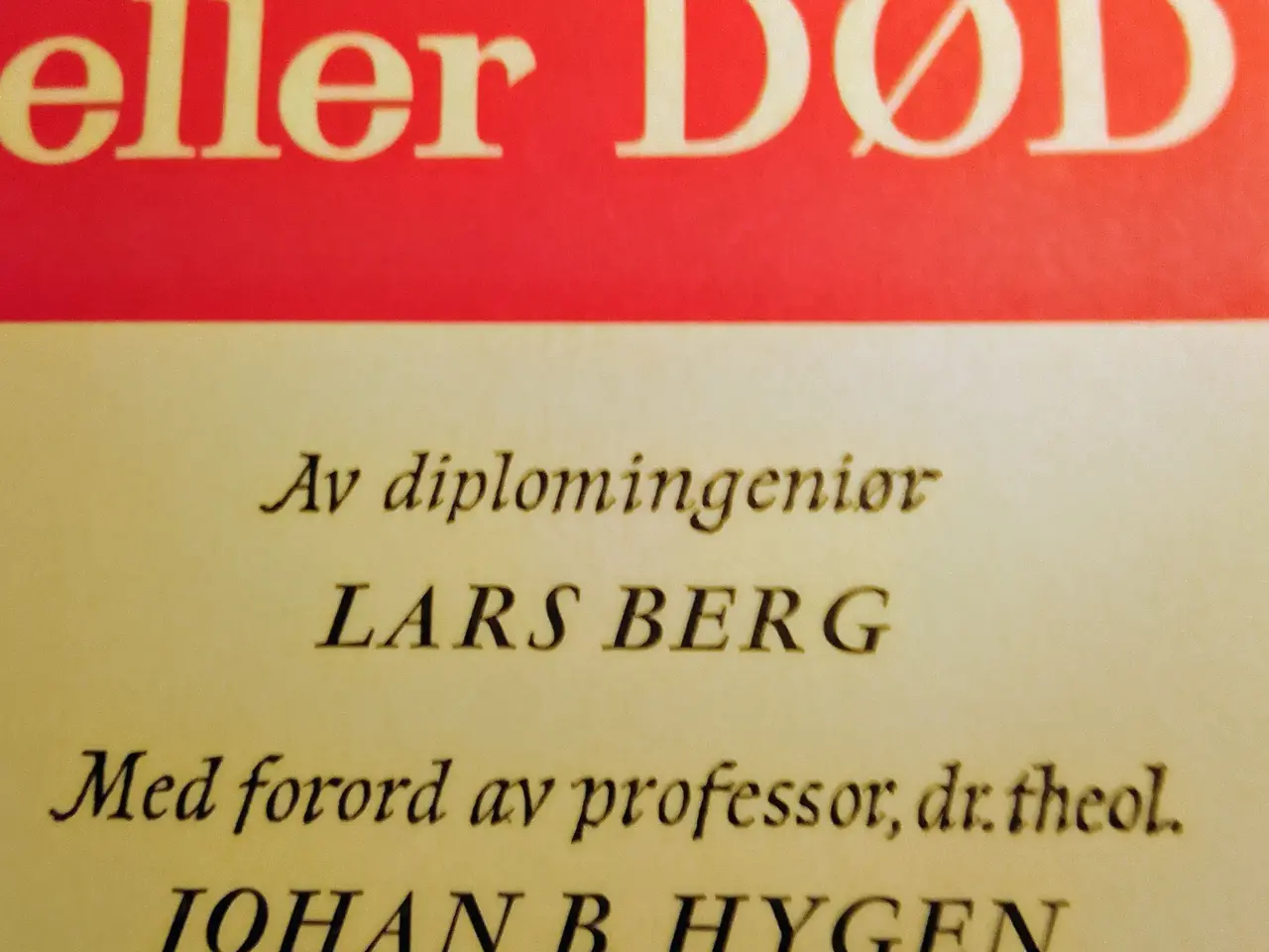 Billede 1 - Evig liv eller død.
