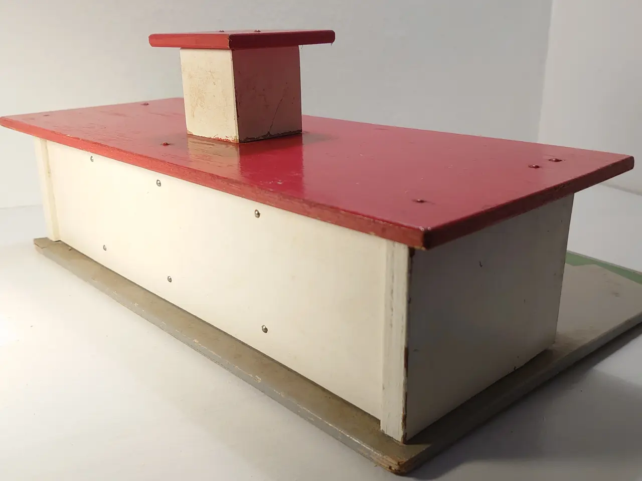 Billede 4 - Gammel Falck Zonen trægarage. L 35cm.