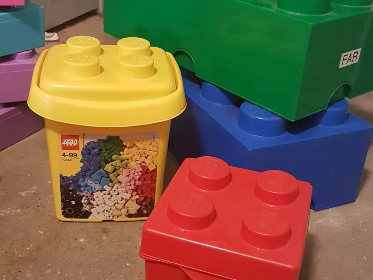 Billede 1 - Lego kasser til opbevaring