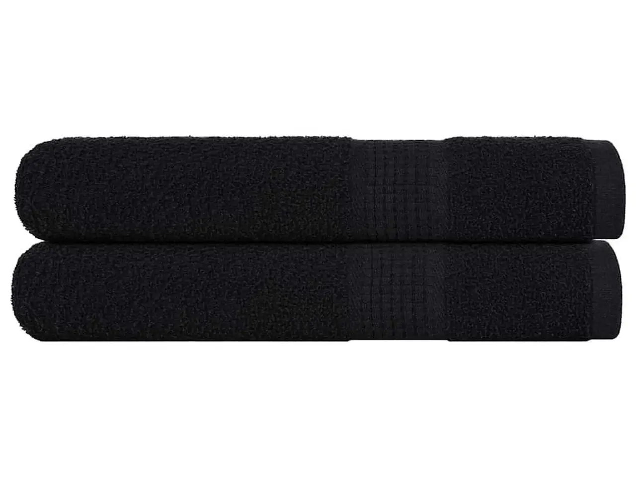 Billede 1 - Håndklæder FROGN - 2 stk. sort 100×200 cm, 360 gsm