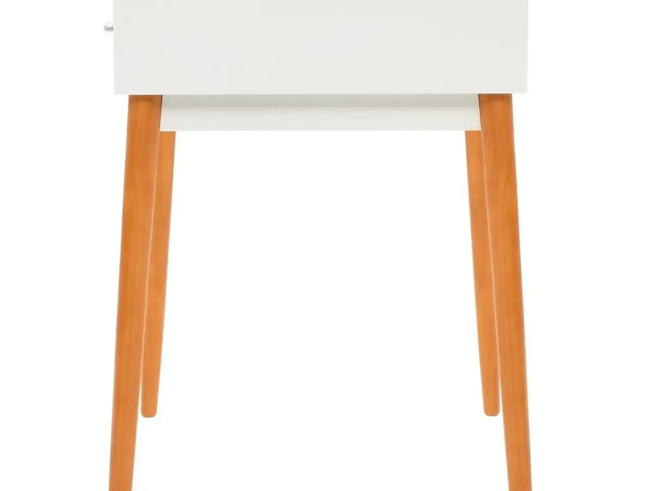 Billede 4 - Sminkebord med spejl i MDF - 60 × 50 × 86 cm, hvid/brun