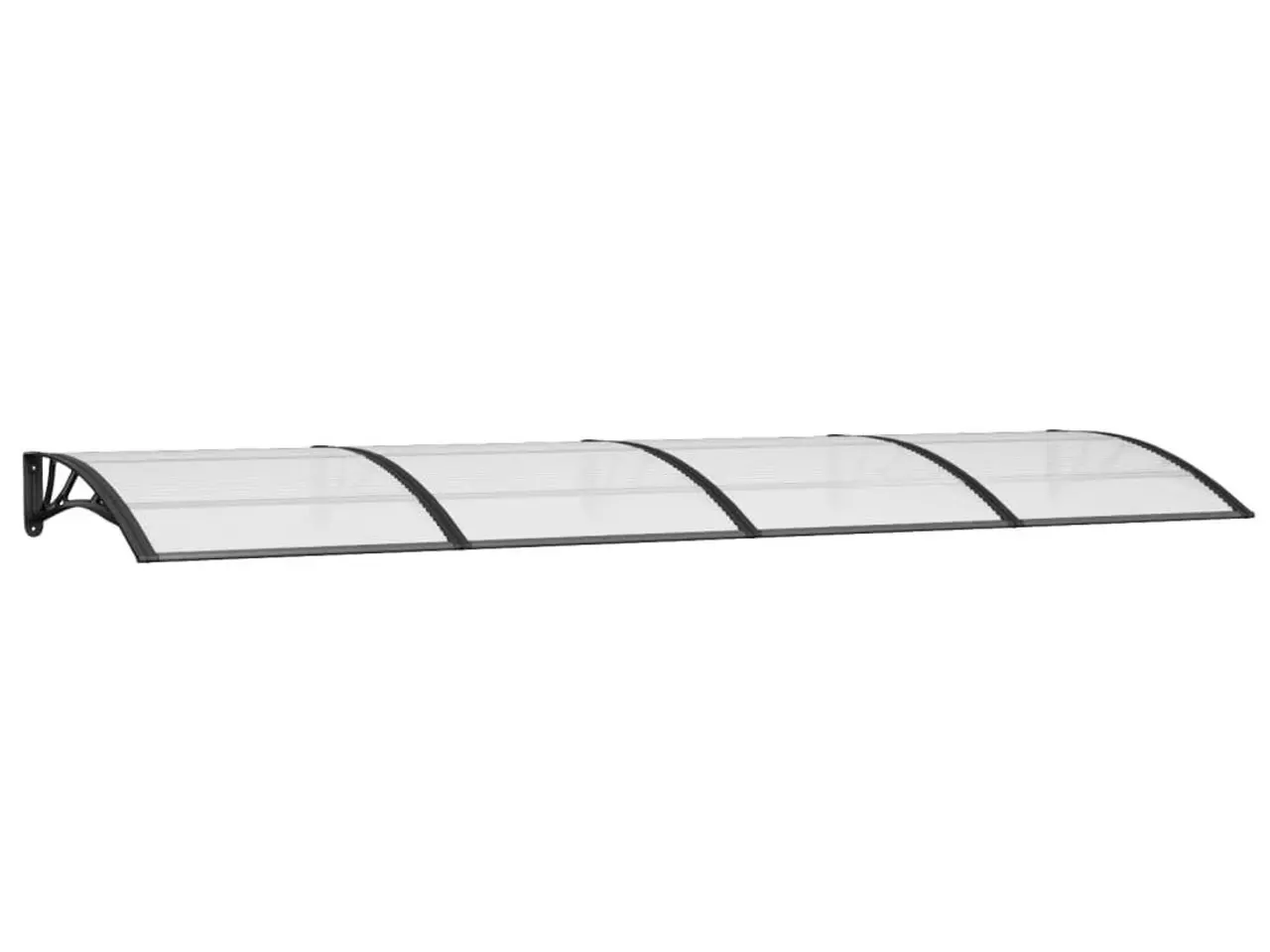 Billede 2 - Dørbaldakin 350 × 100 cm - polycarbonat, sort