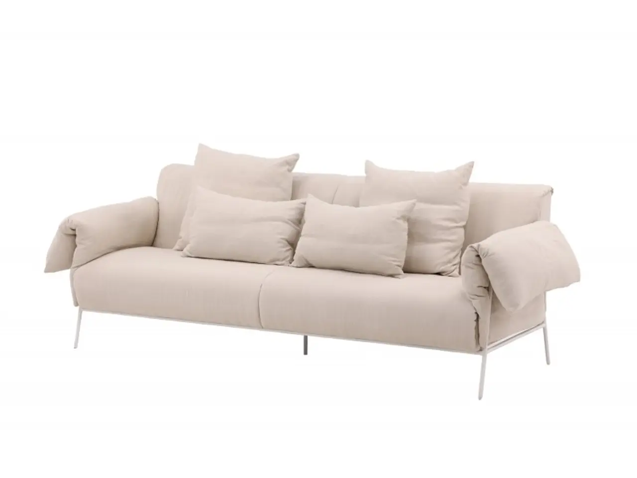 Billede 7 - ockero 3 personers Sofa - Beige og Hvid