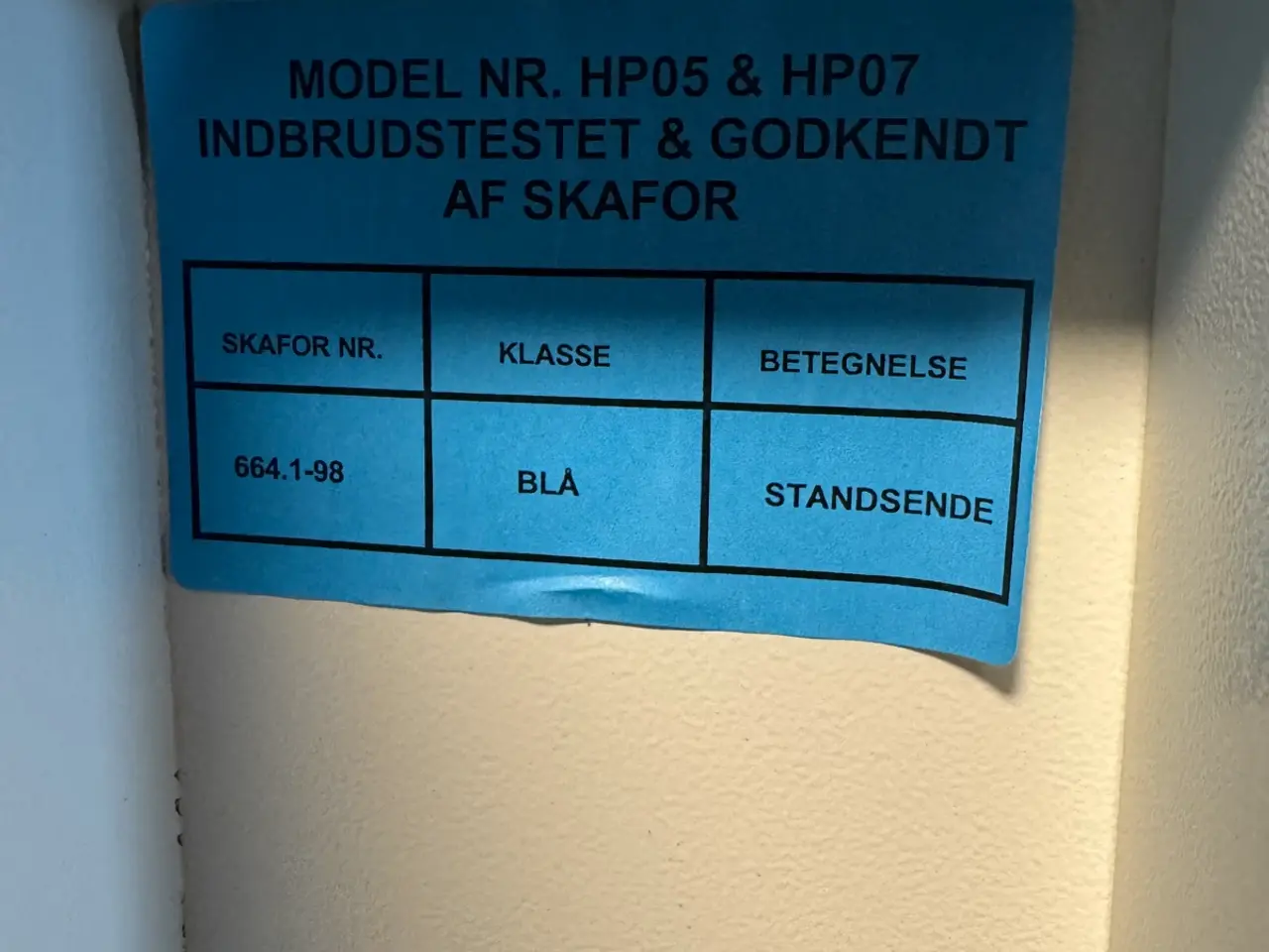 Billede 3 - SKAFOR-godkendt våbenskab / sikkerhedsskab