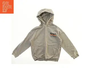 Grå hættetrøje med NASA print fra H&M (str. 140)