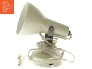 Hvid bordlampe (str. 14x14 cm)