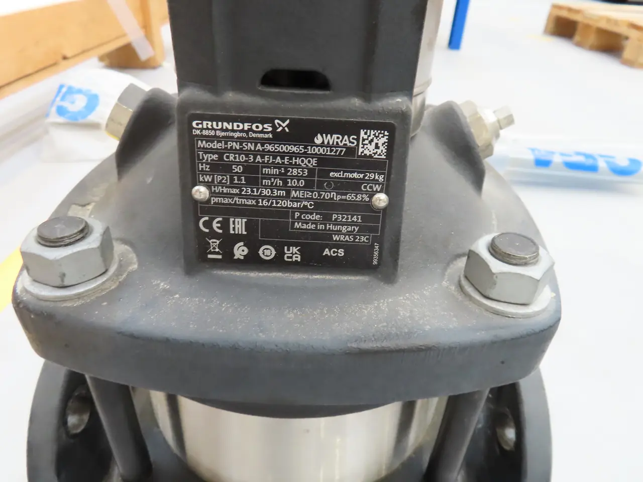 Billede 4 - Centrifugalpumpe GRUNDFOS PN-SN A-96500965-10001277