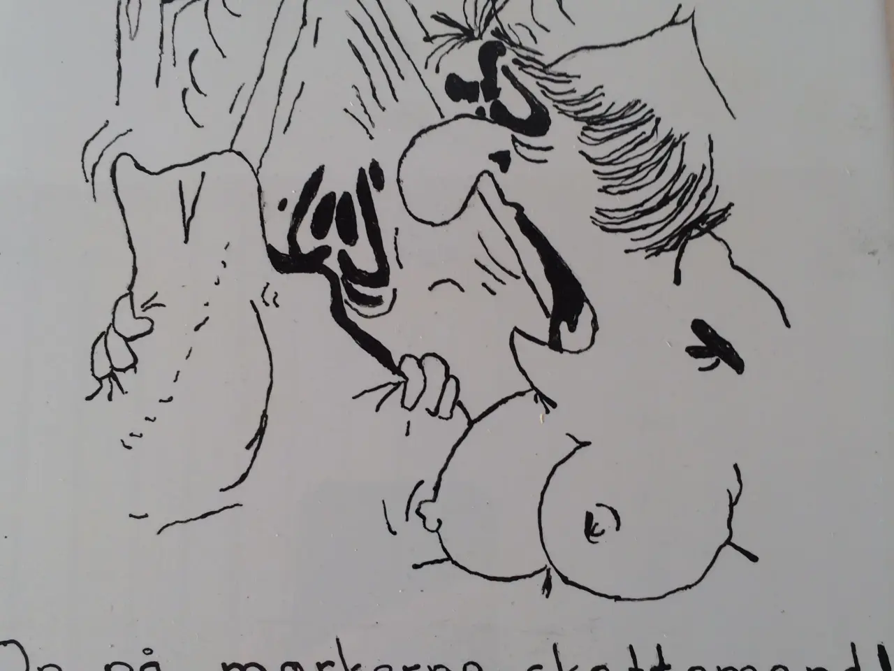 Billede 1 - Flise med tegning